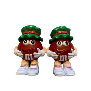 Vintage M&M Candy Holder Christmas Girl Woman Bundle Red Green Decor